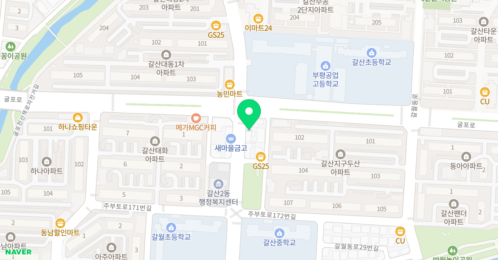 뮤엠 영어 1등급수학 위치