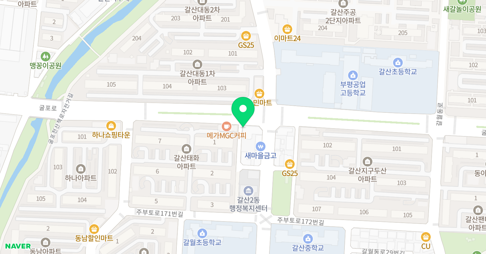 최강짱 수학 위치
