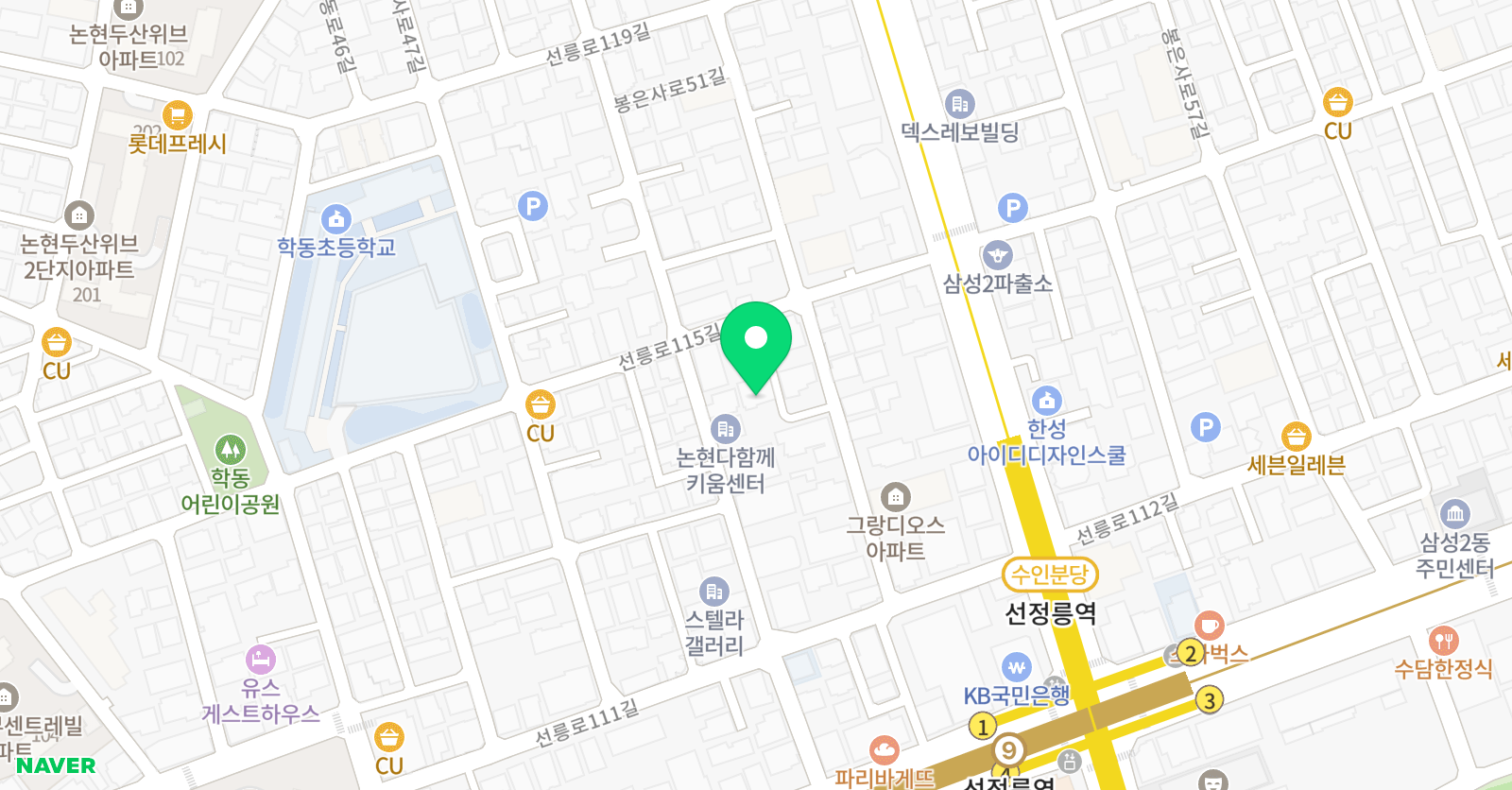 티엘씨에듀센터 위치