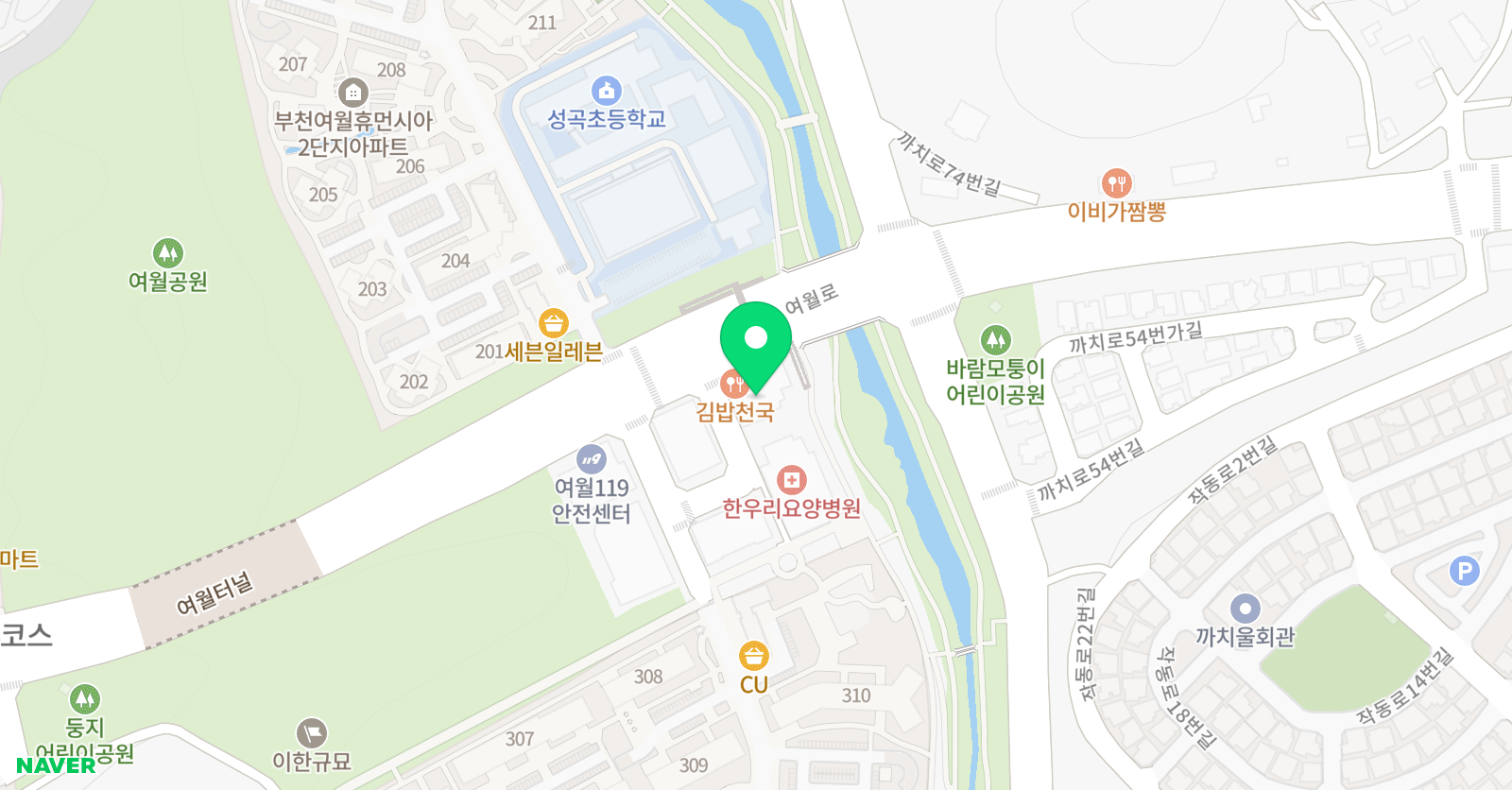 햇빛과단비 음악학원 위치