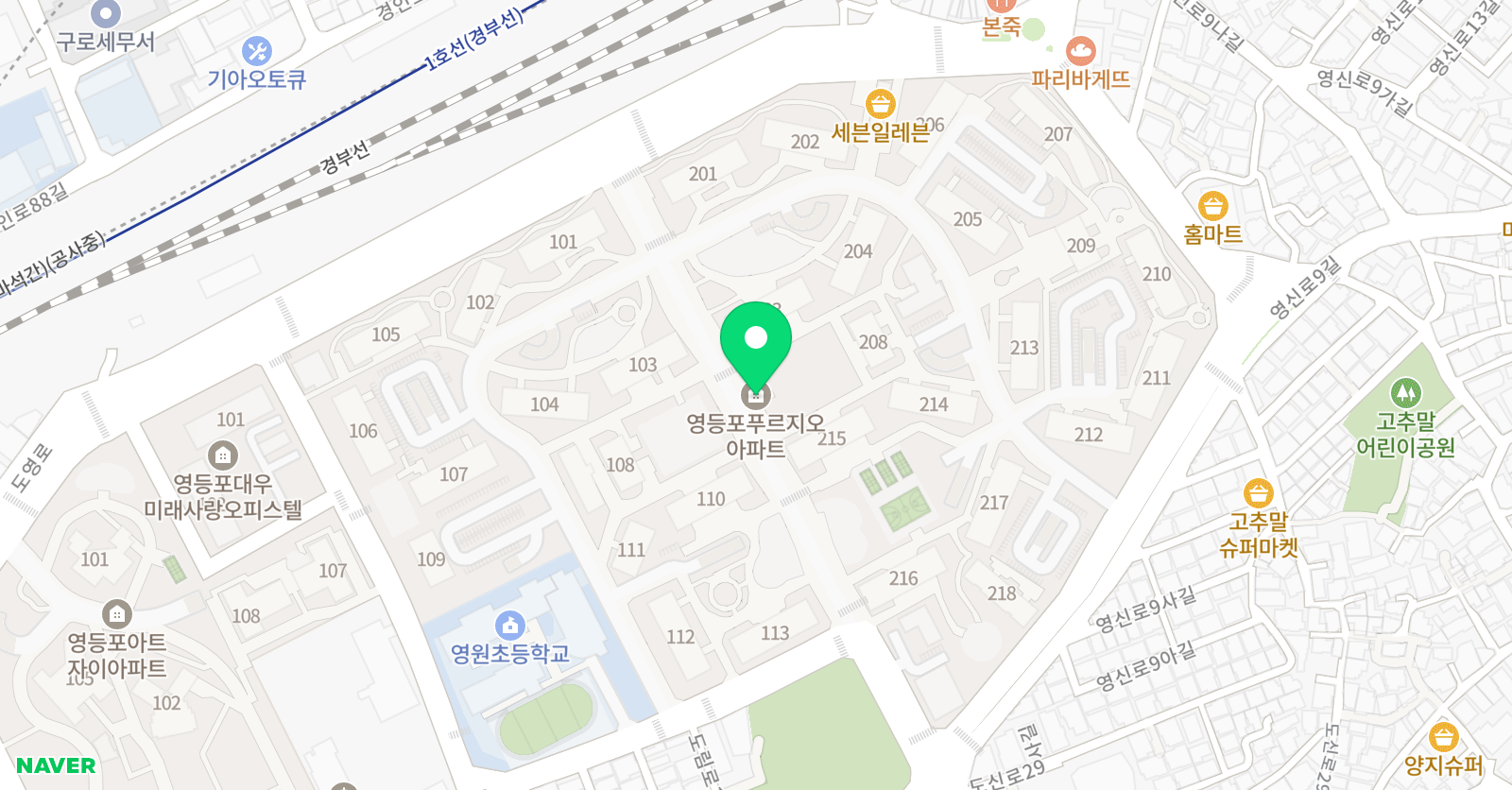 플레이팩토 영등포푸르지오 수학교습소 위치