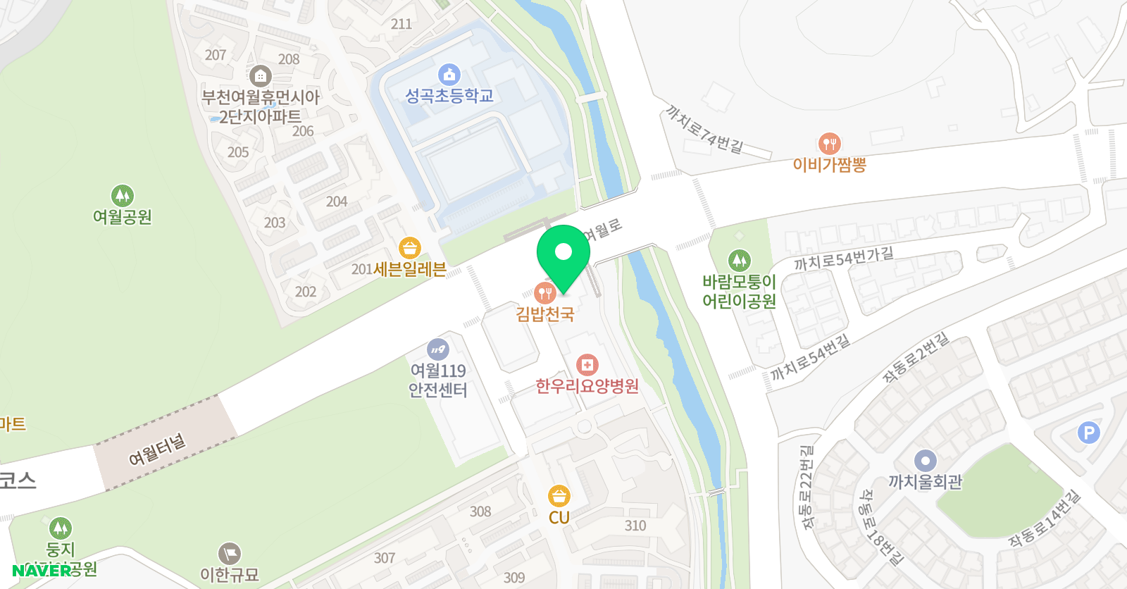 더킹 보습학원 위치