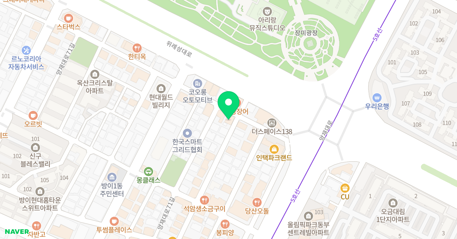 오데트발레 위치