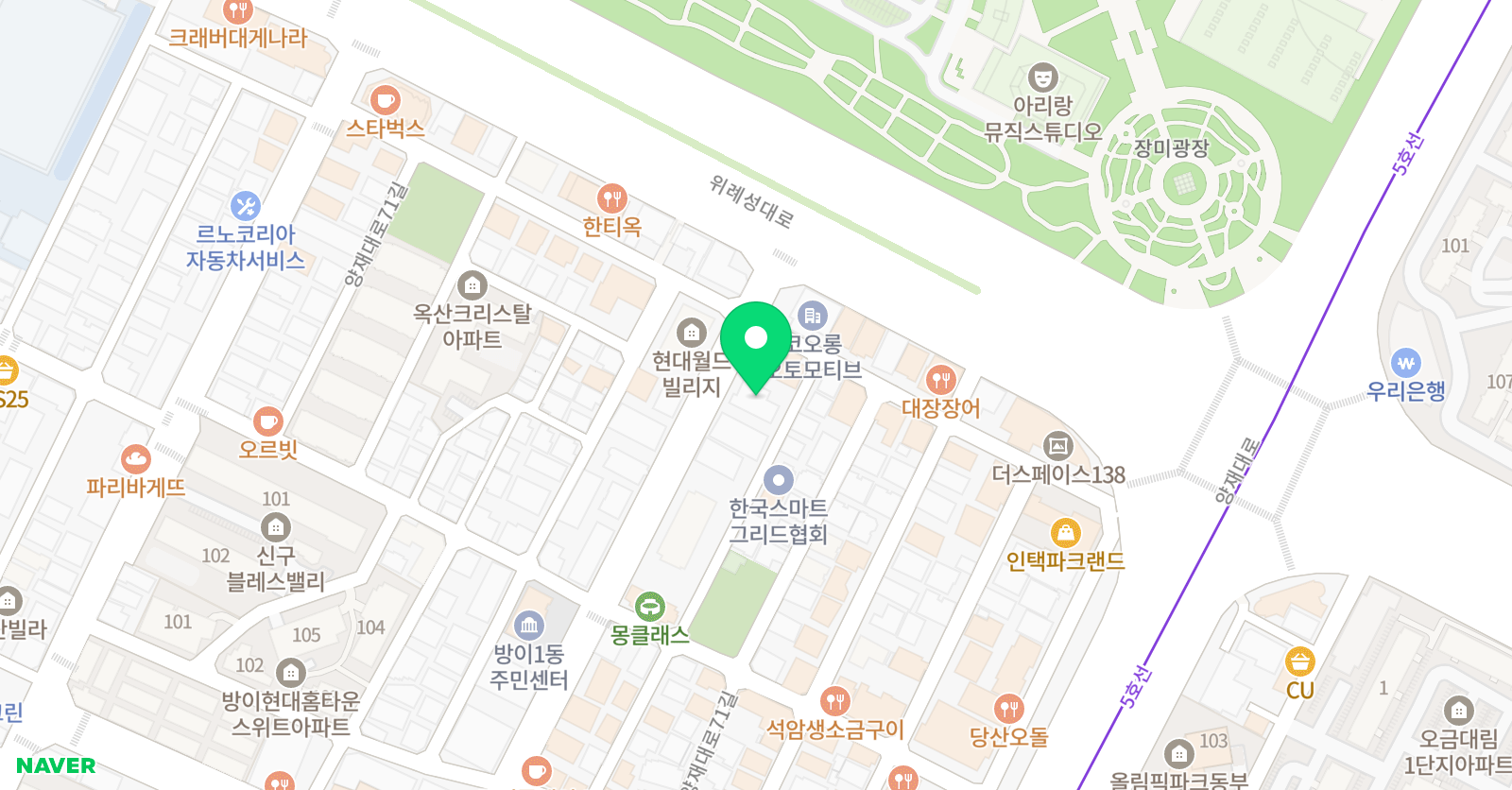 이박 원어학원 위치