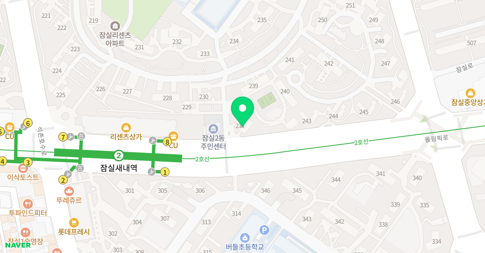 팩토 수학교실 잠실팩토슐레 사고력센터 위치