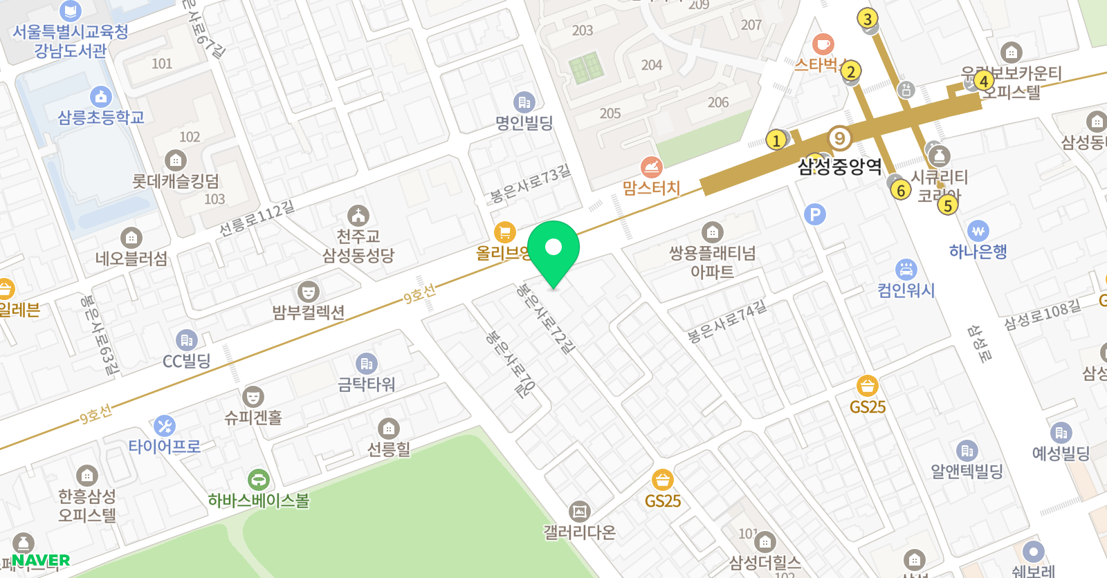 본아트 미술학원 위치
