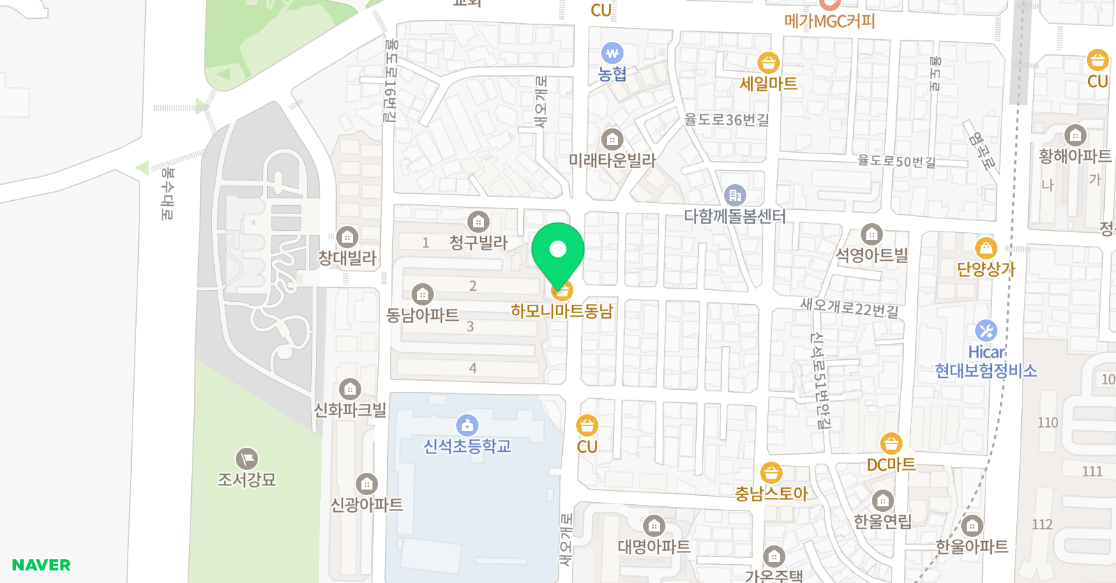 중앙 태권도 위치
