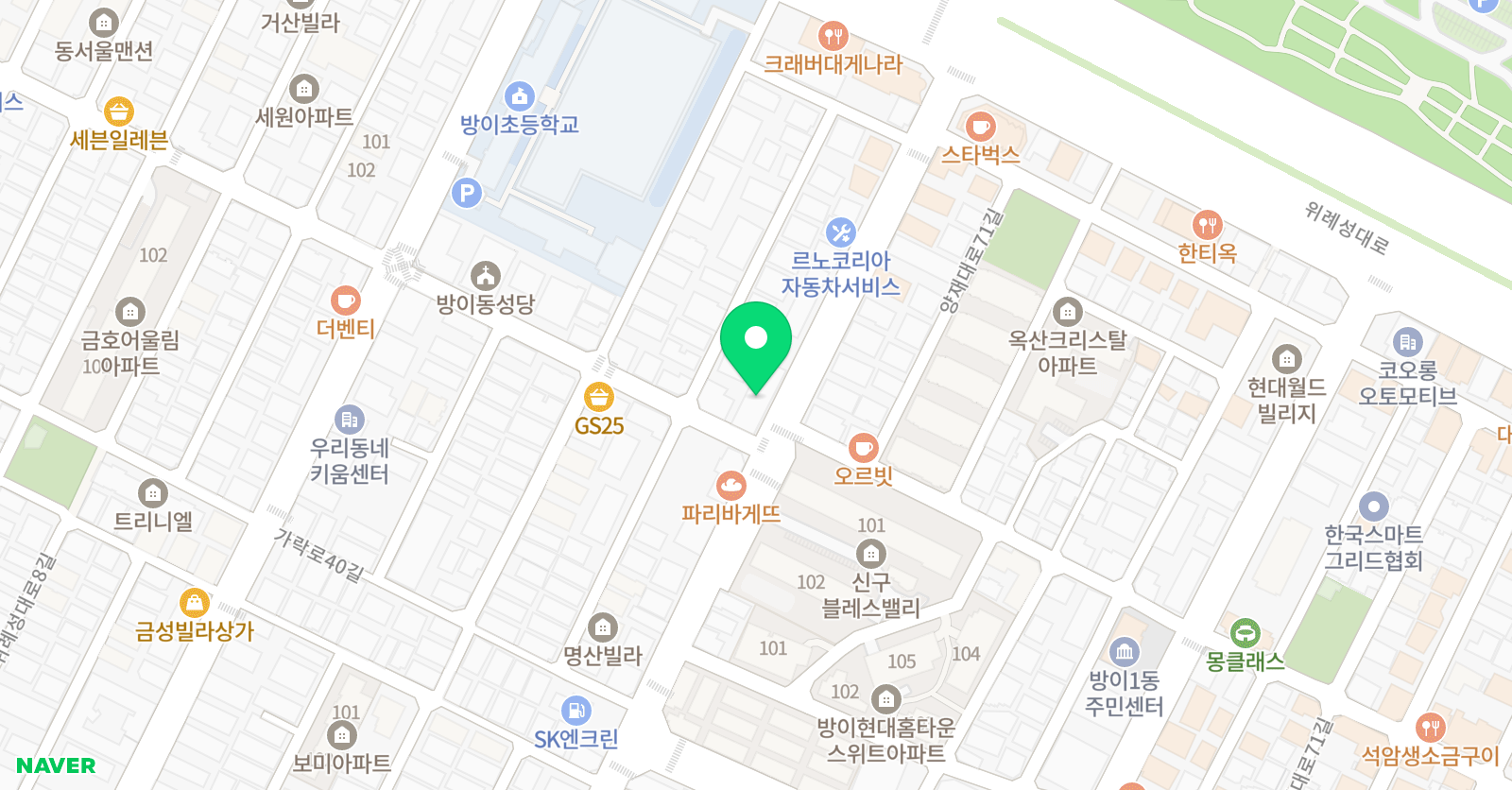 제스아일랜드 송파원 위치