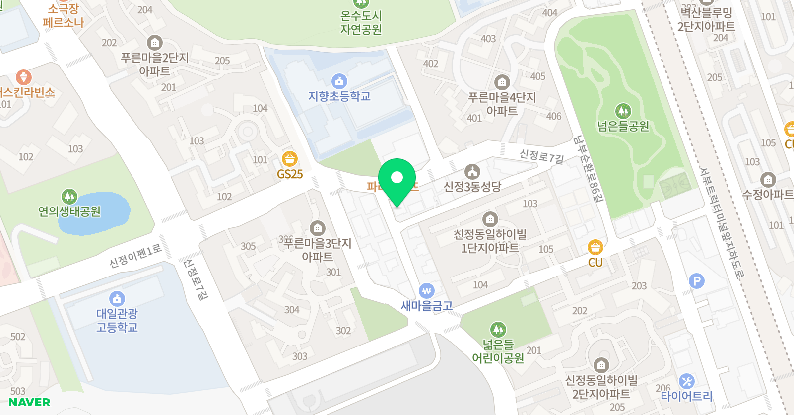 불링거 수학학원 위치