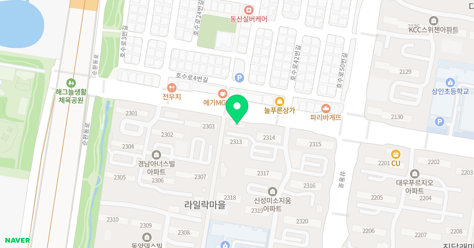아영 논술국어 학원 위치