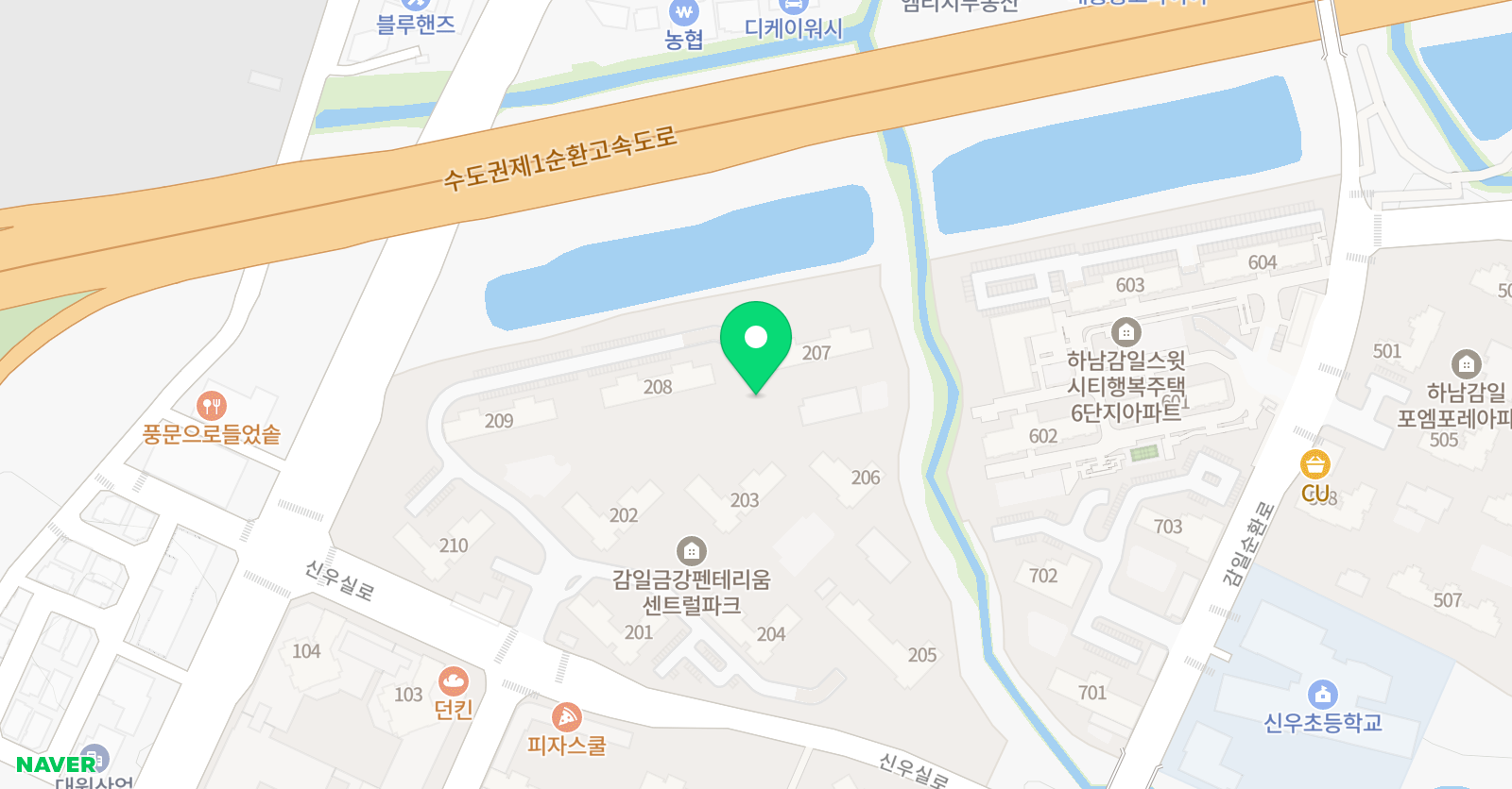 푸르넷 공부방 감일공부방 위치