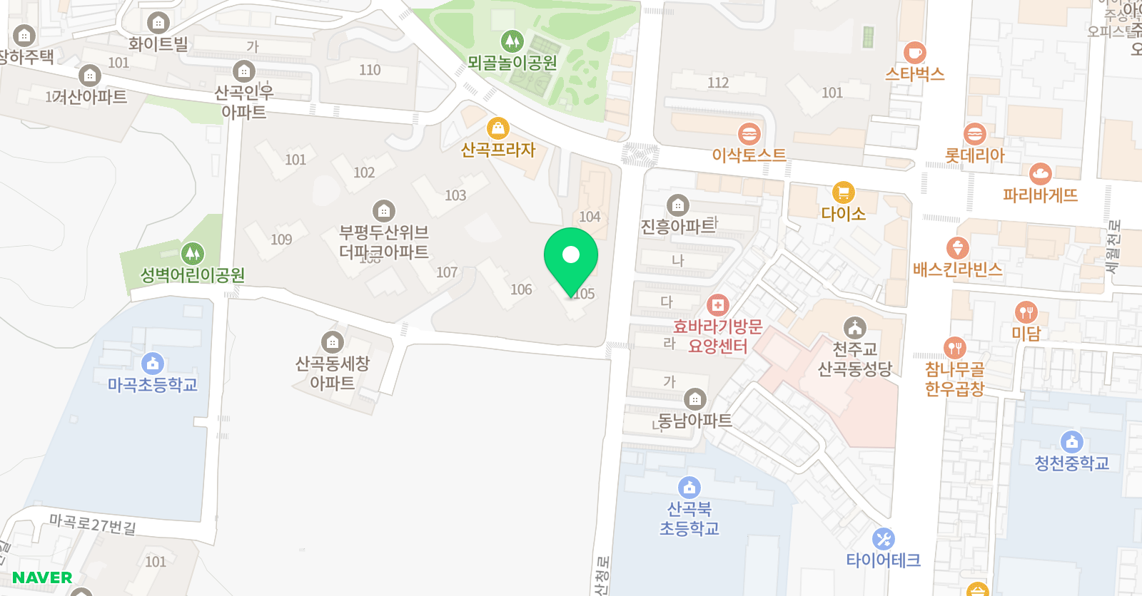 플레이팩토 산곡 위치