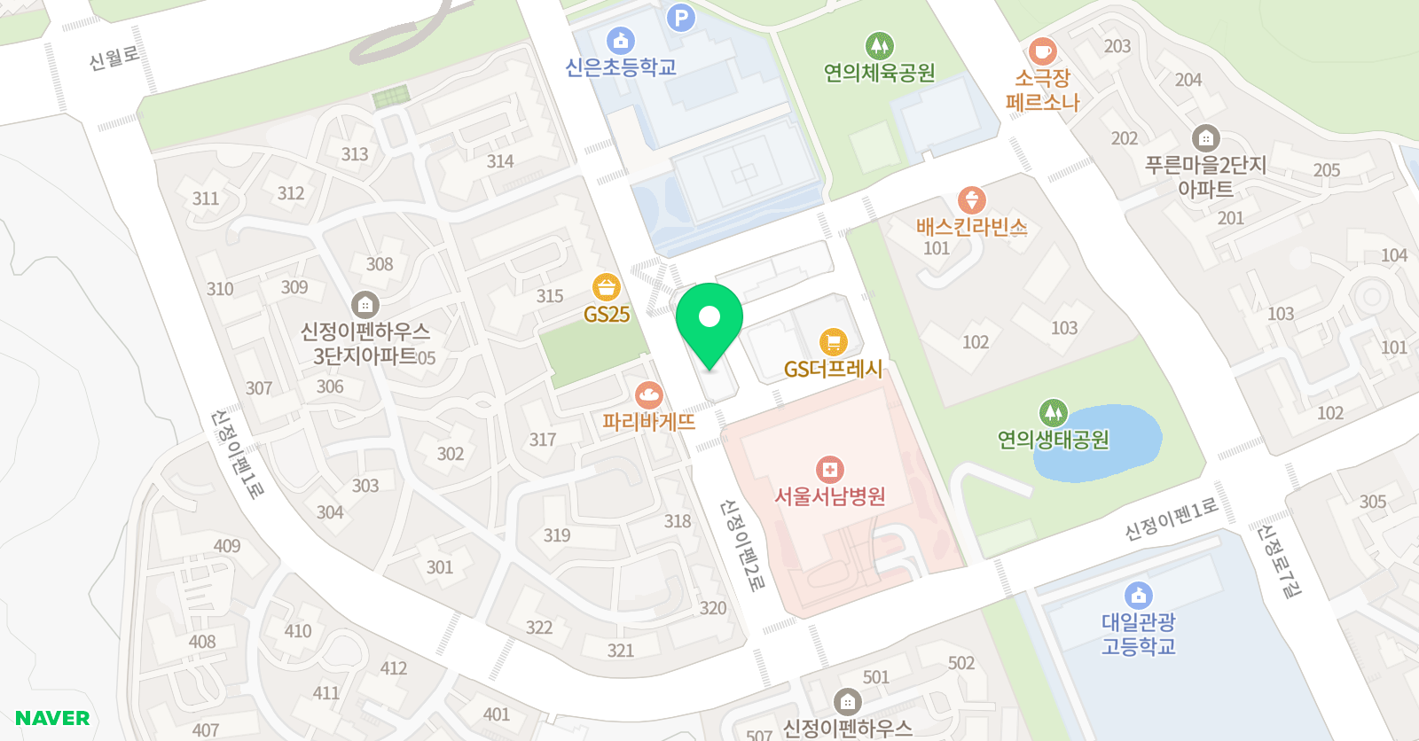 목동 강한 수학학원 위치