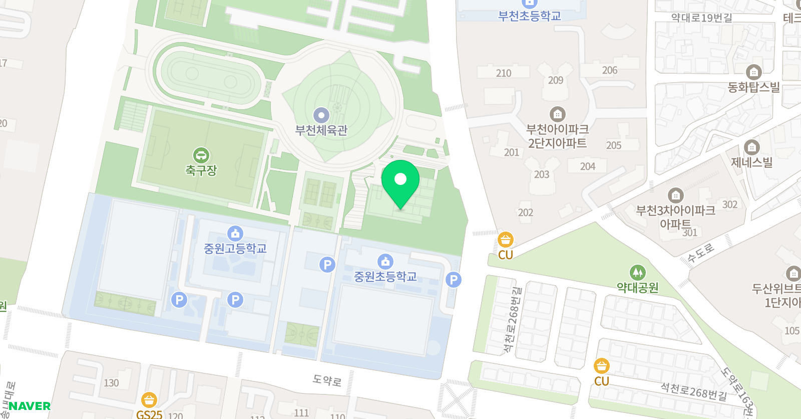 부천국민체육센터 수영장 위치