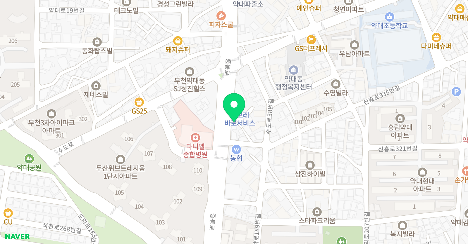 리드인 생각숲 약대점 위치
