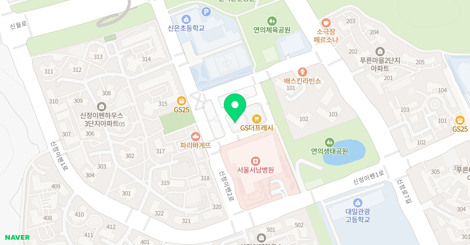 강일 학원 위치