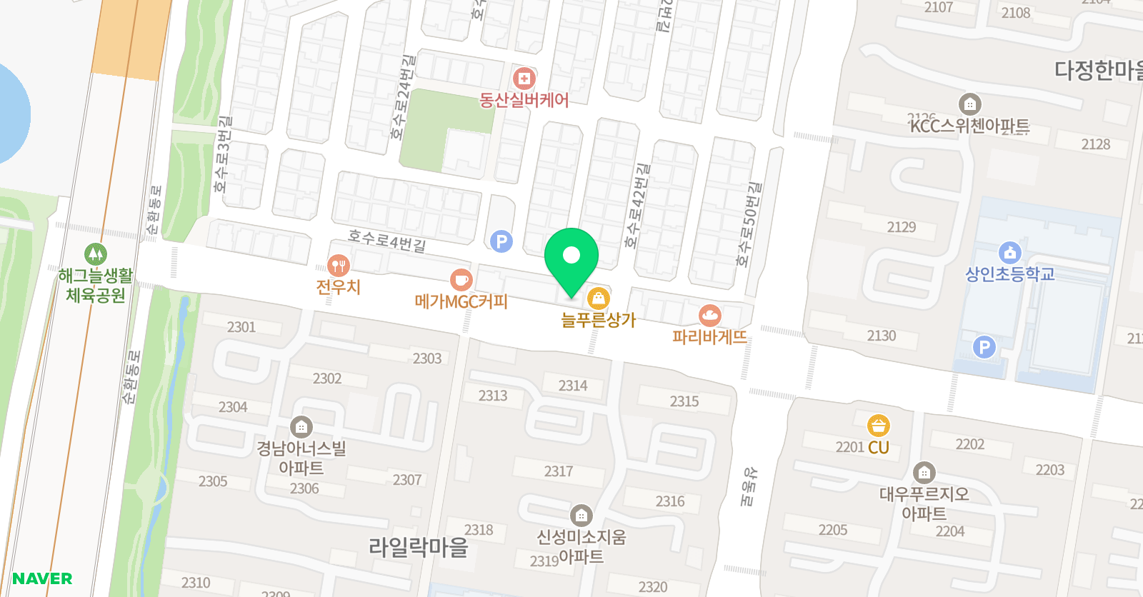 포스엠 수학보습학원 위치
