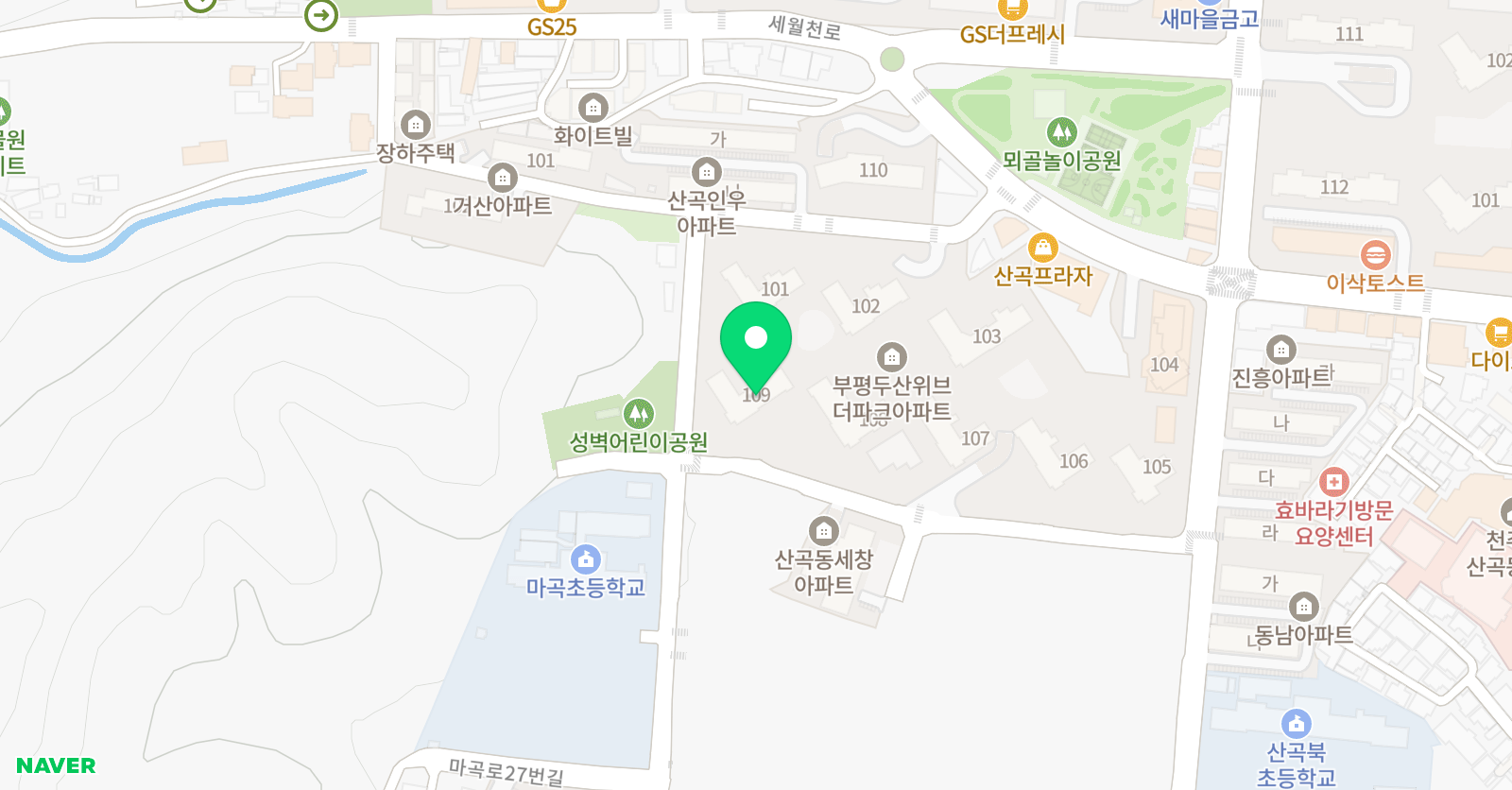 아소비 인천 부평두산위브더파크 위치