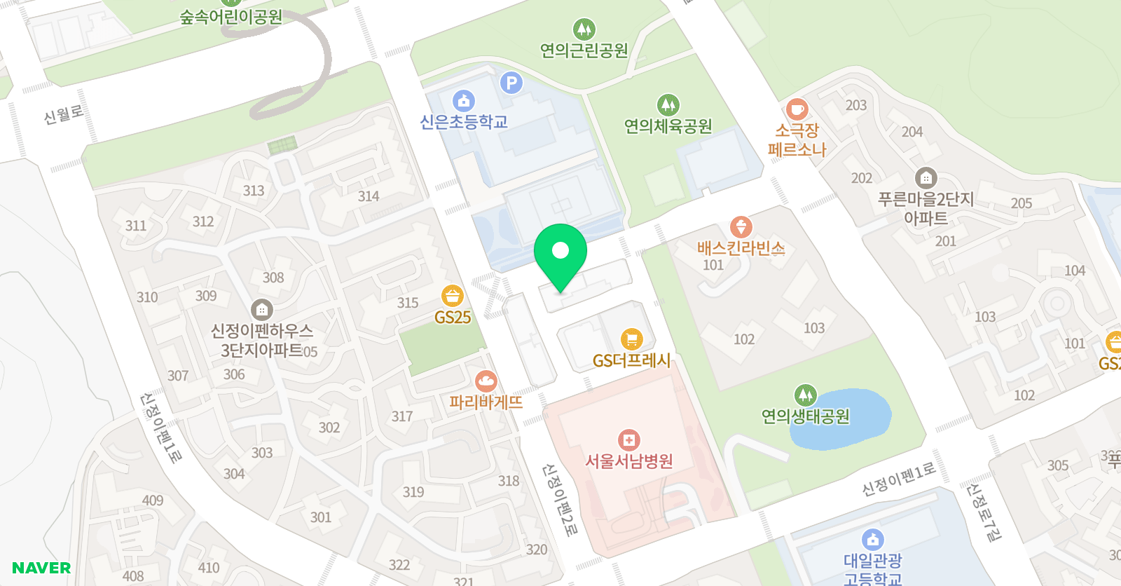 쁘띠아뜰리에 미술교습소 위치