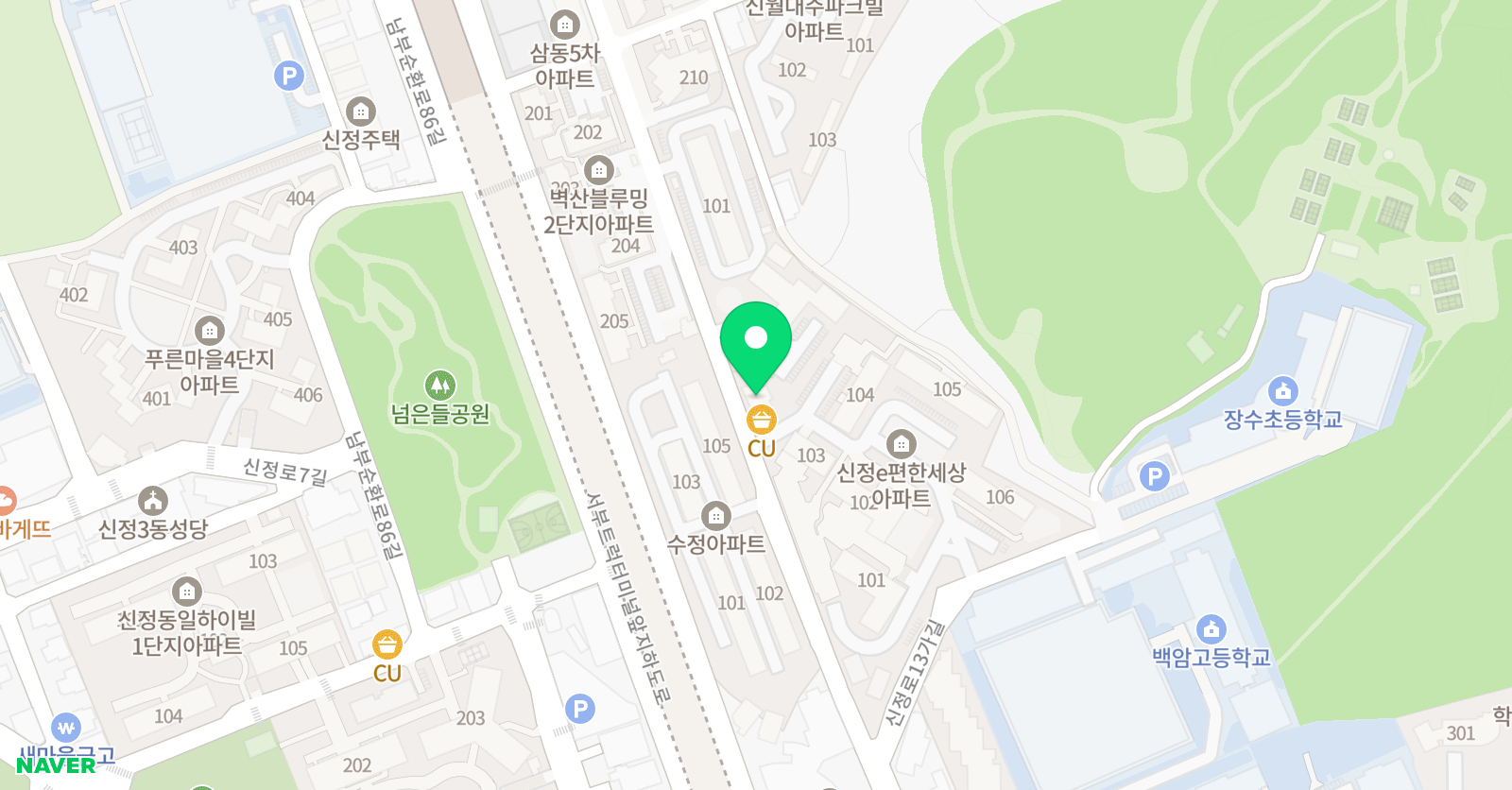 특강 학원 위치
