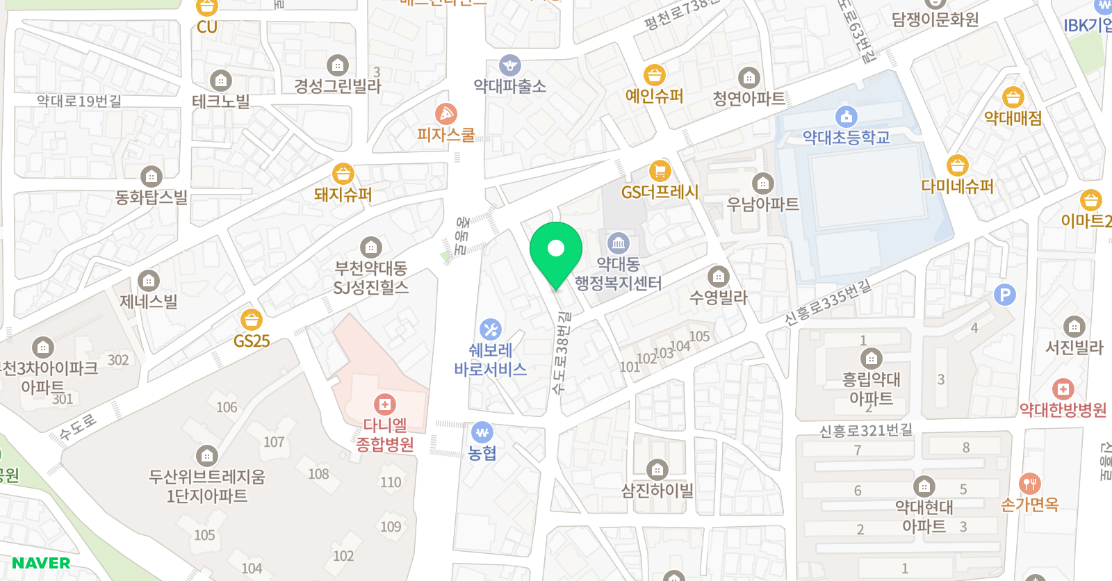 솔레아스풋볼 부천신중동점 위치