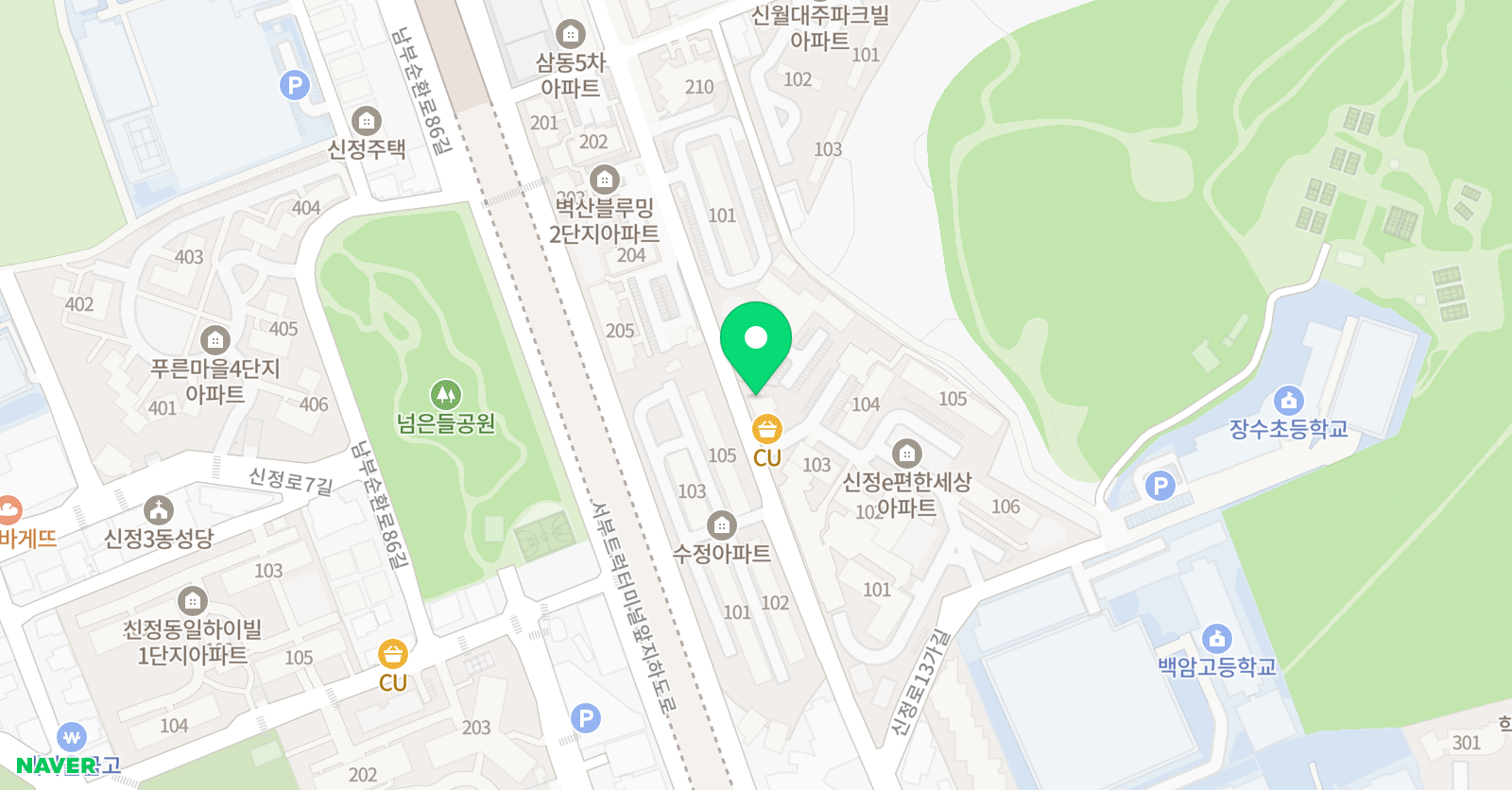 뮤엠 영어학원 장수초 교습소 위치