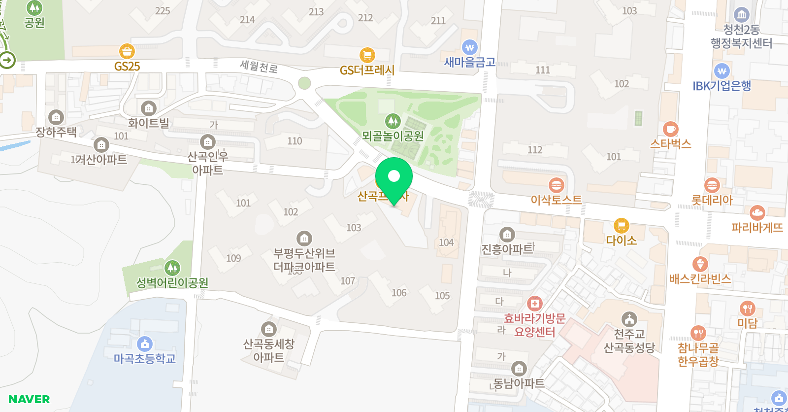 용인대K 태권도 위치