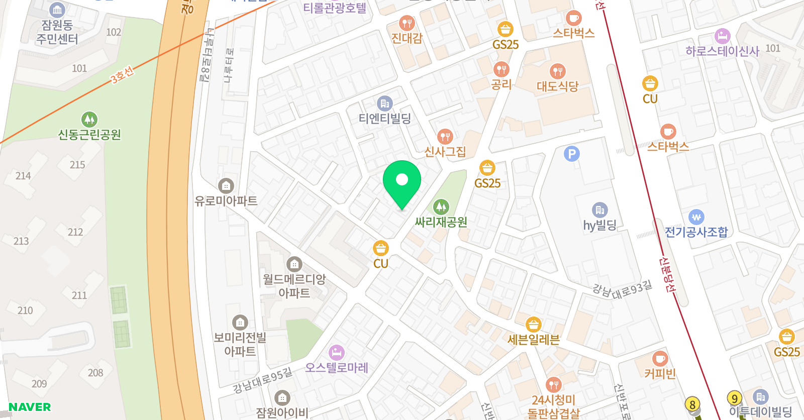 아베크뮤직아카데미 강남캠퍼스2관 위치