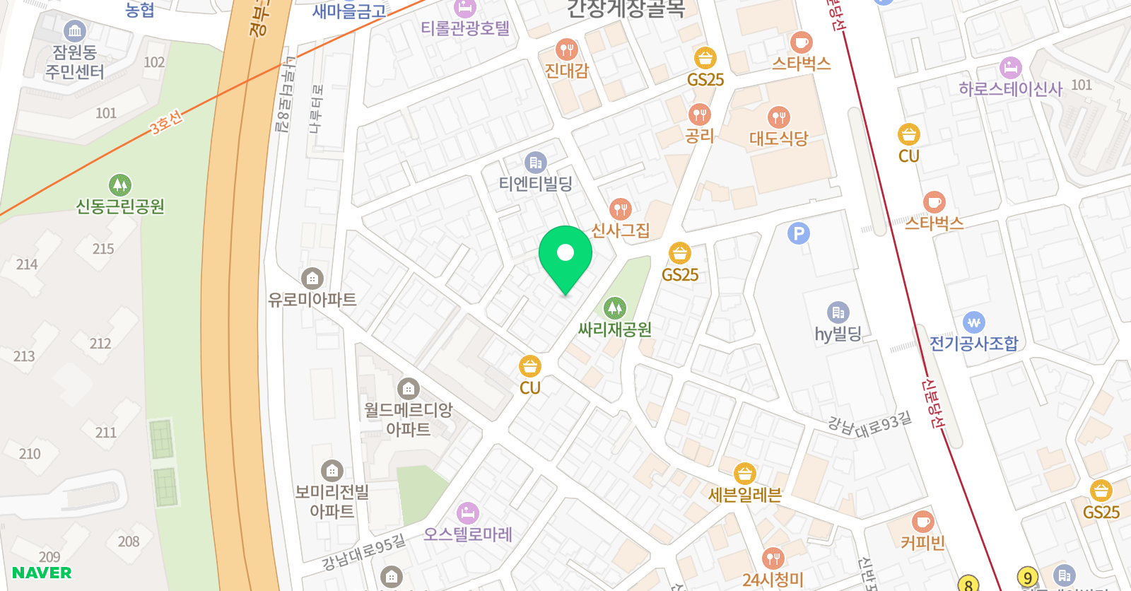 톤 연기학원 신사캠프 위치