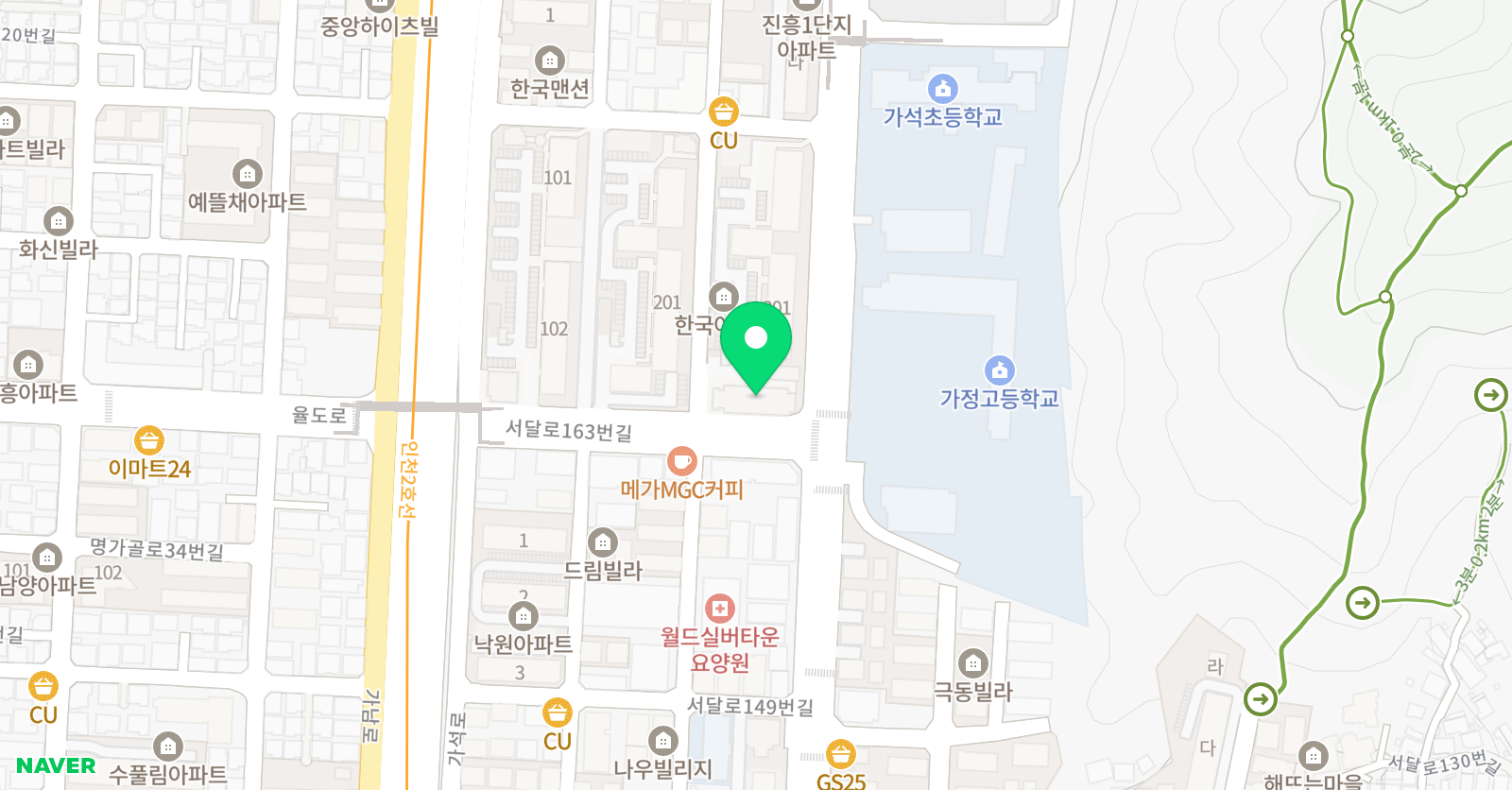 열정 태권도 위치