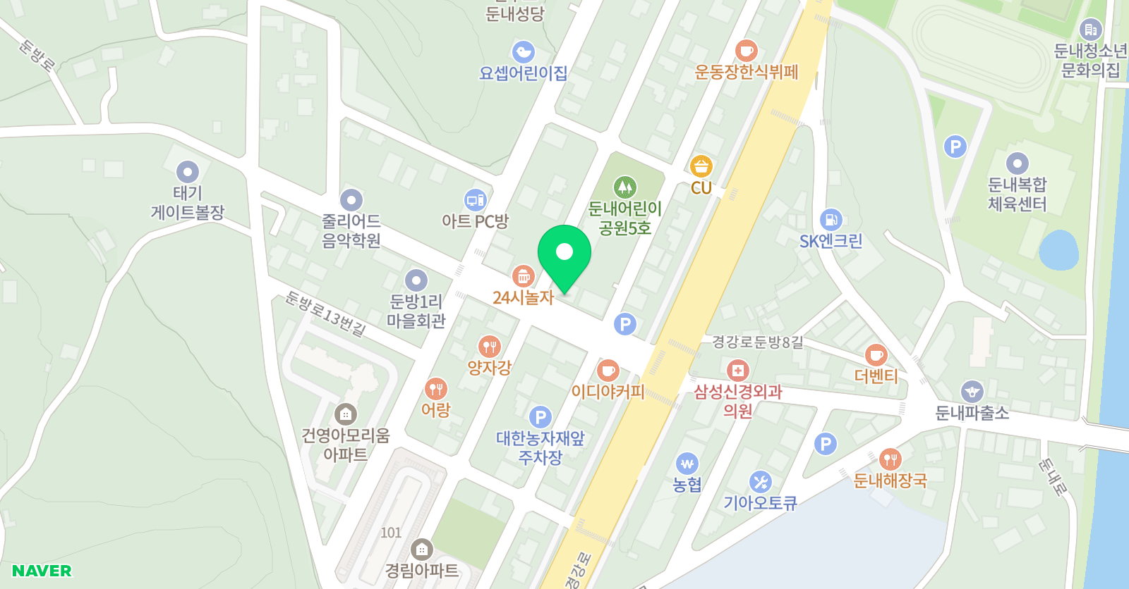 둔내 태권도 체육관 위치