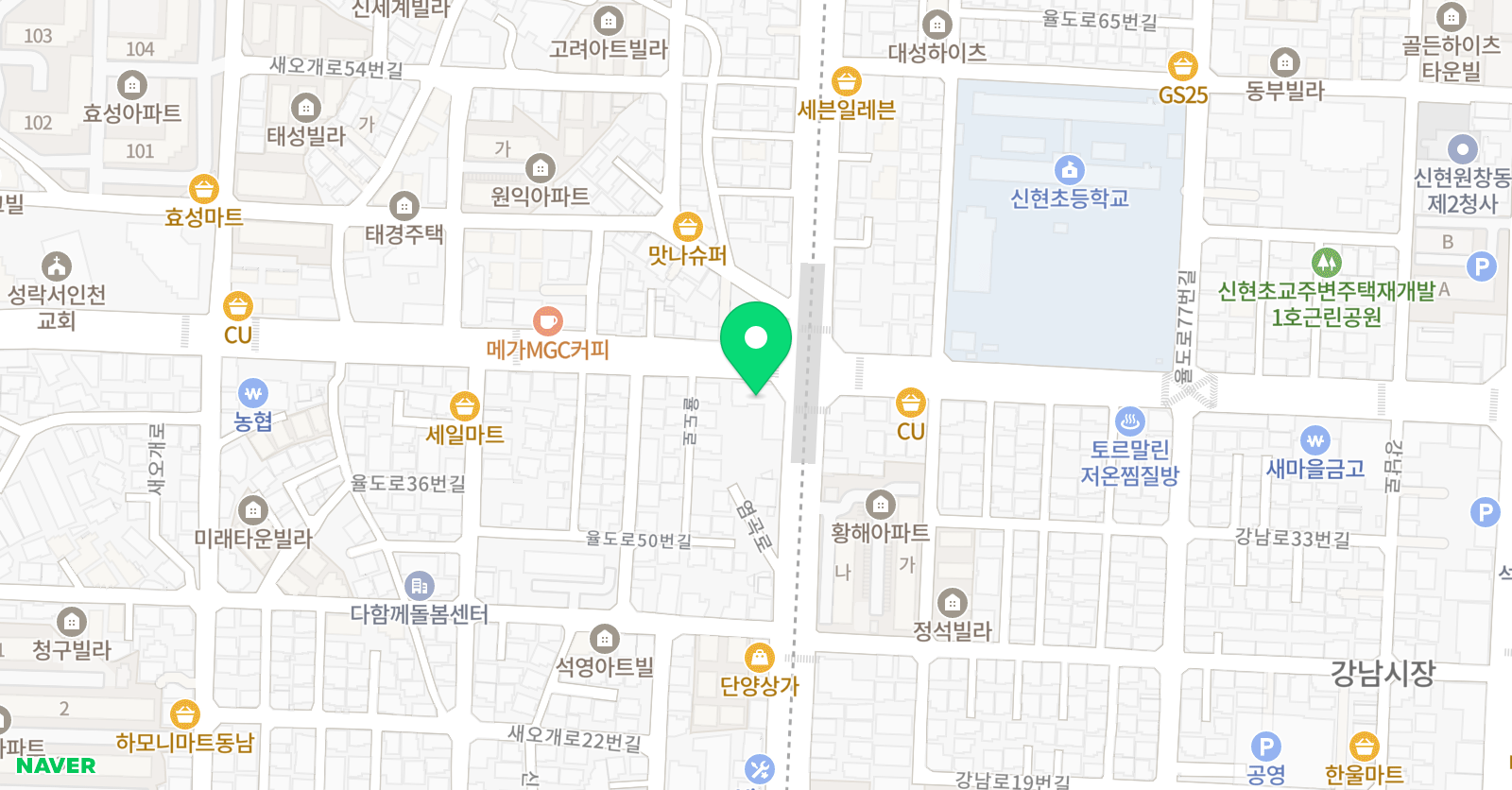 부흥 학원 위치