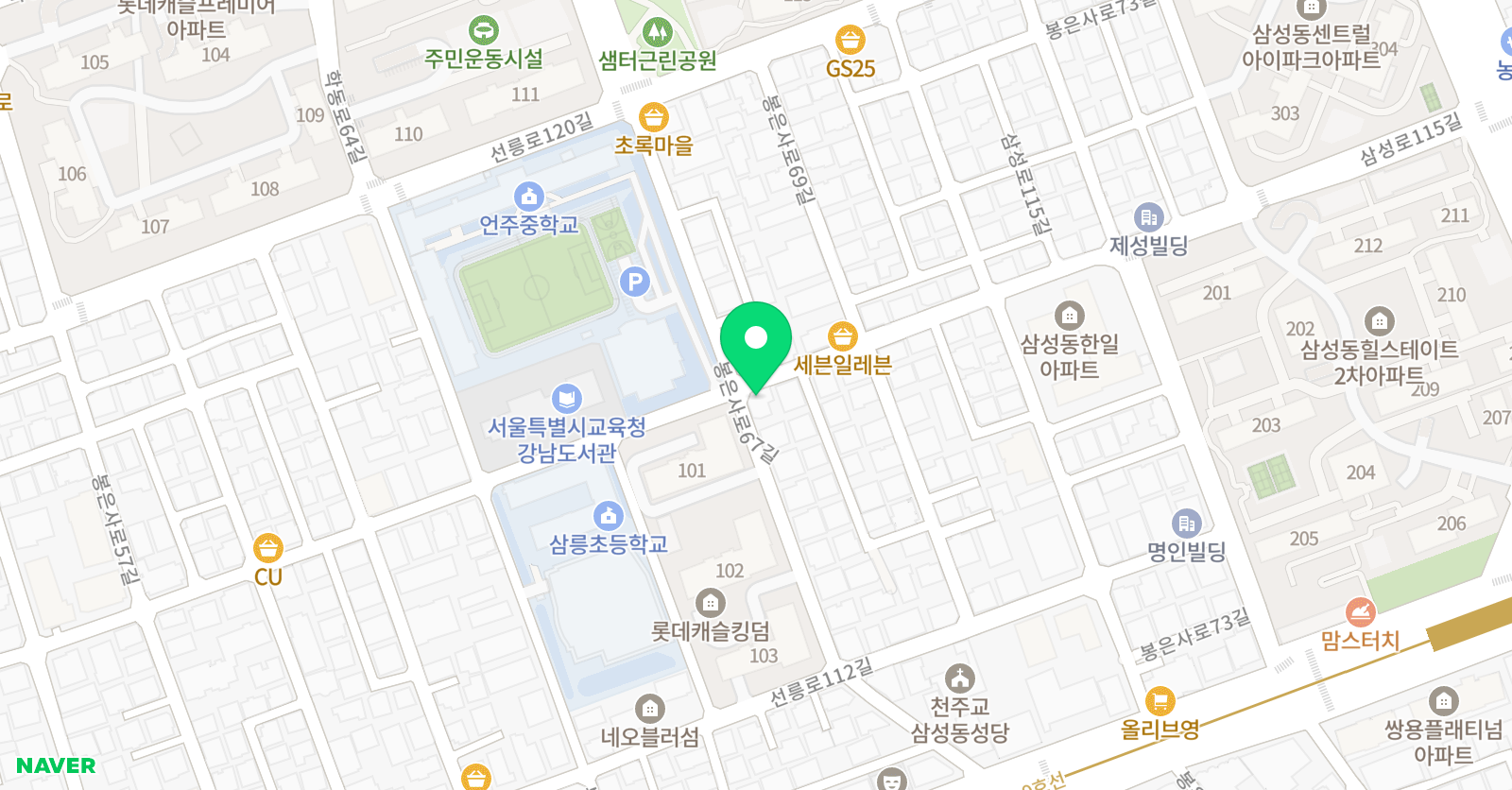 블루밍아트 미술학원 위치