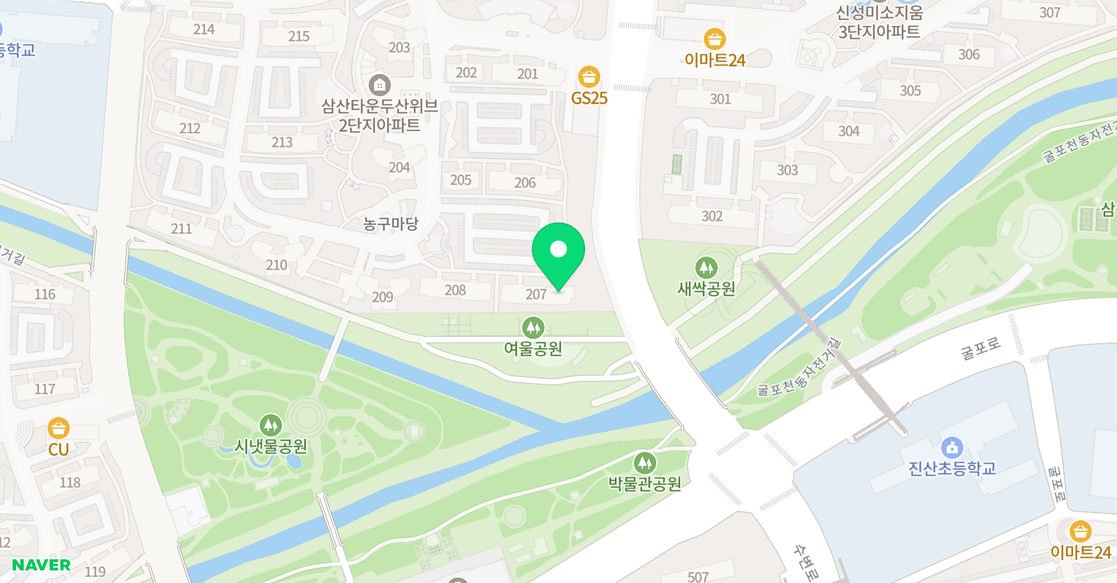 윤선생우리집앞 영어교실 삼산두산캠퍼스 위치