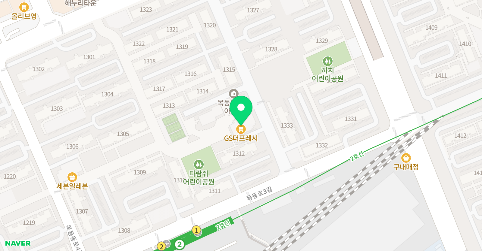 스마트해법 수학 목동13단지점 위치