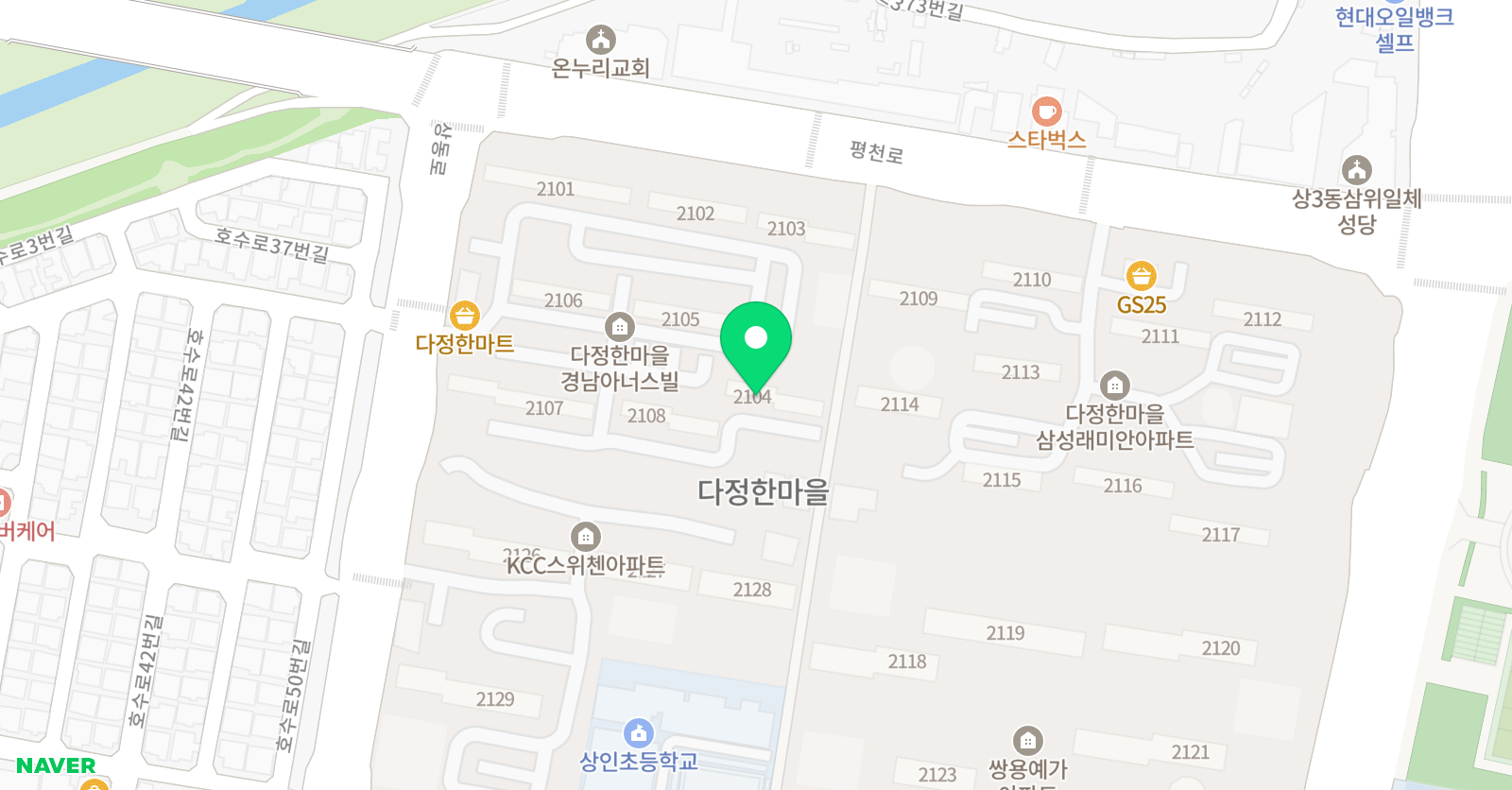 아소비 부천 상동다정한마을점 위치