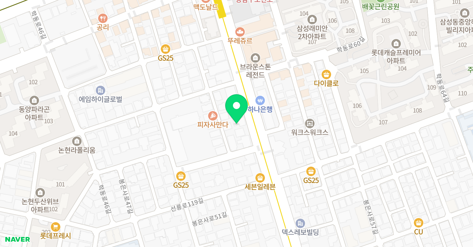 어린이 요가학교 위치