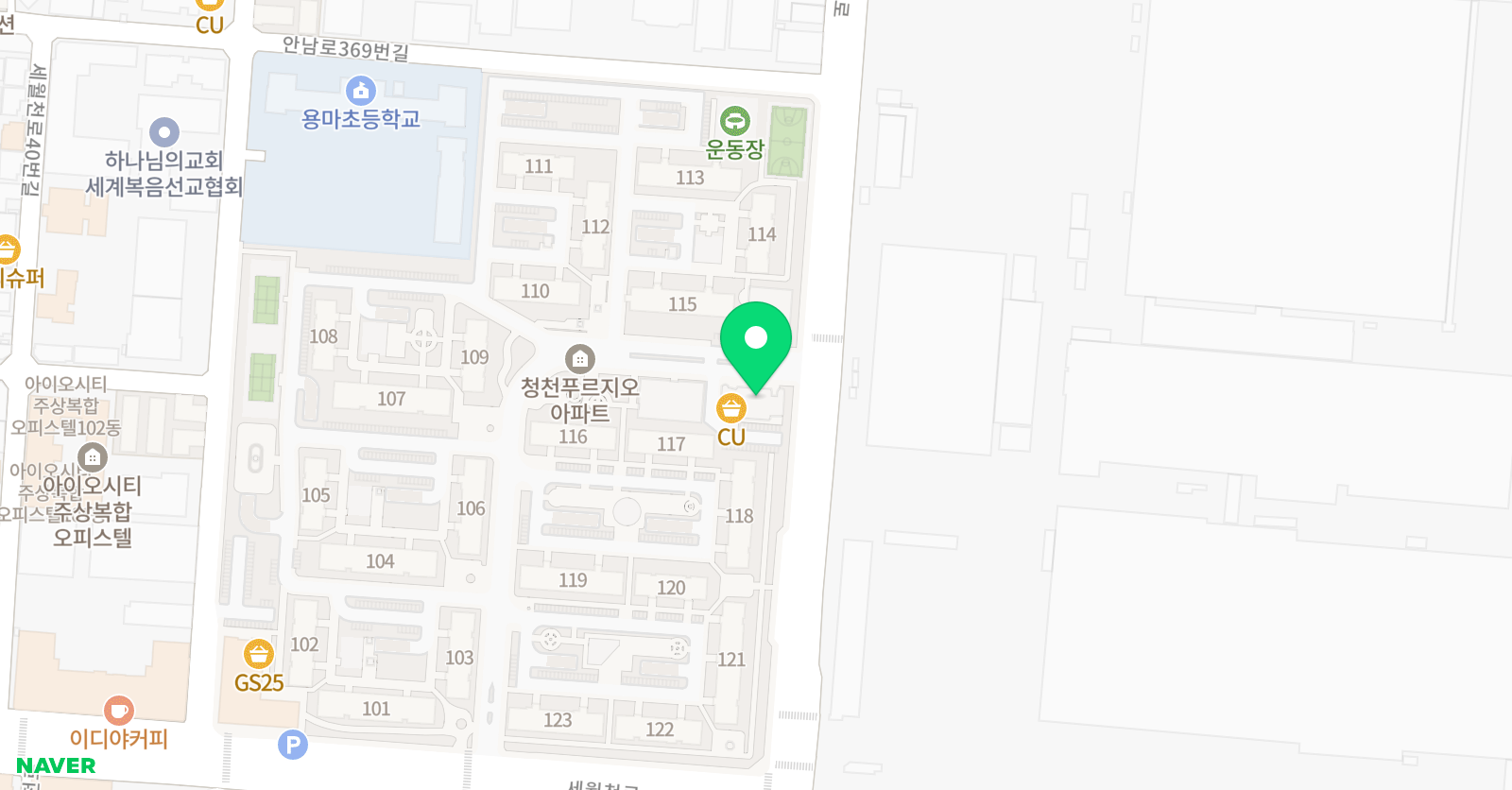 삼성 영어 푸르지오 교습소 위치