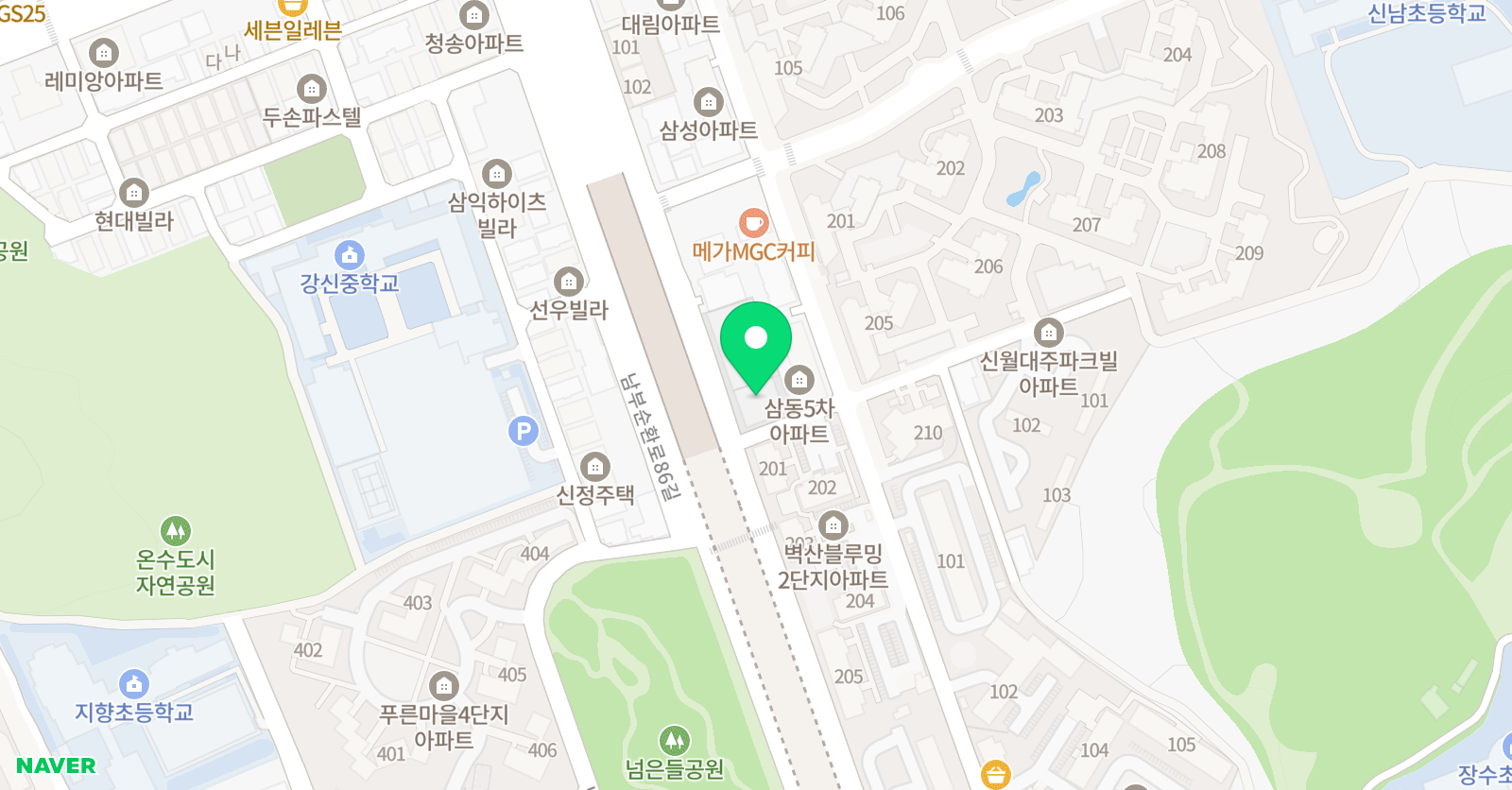 심포니 음악학원 위치