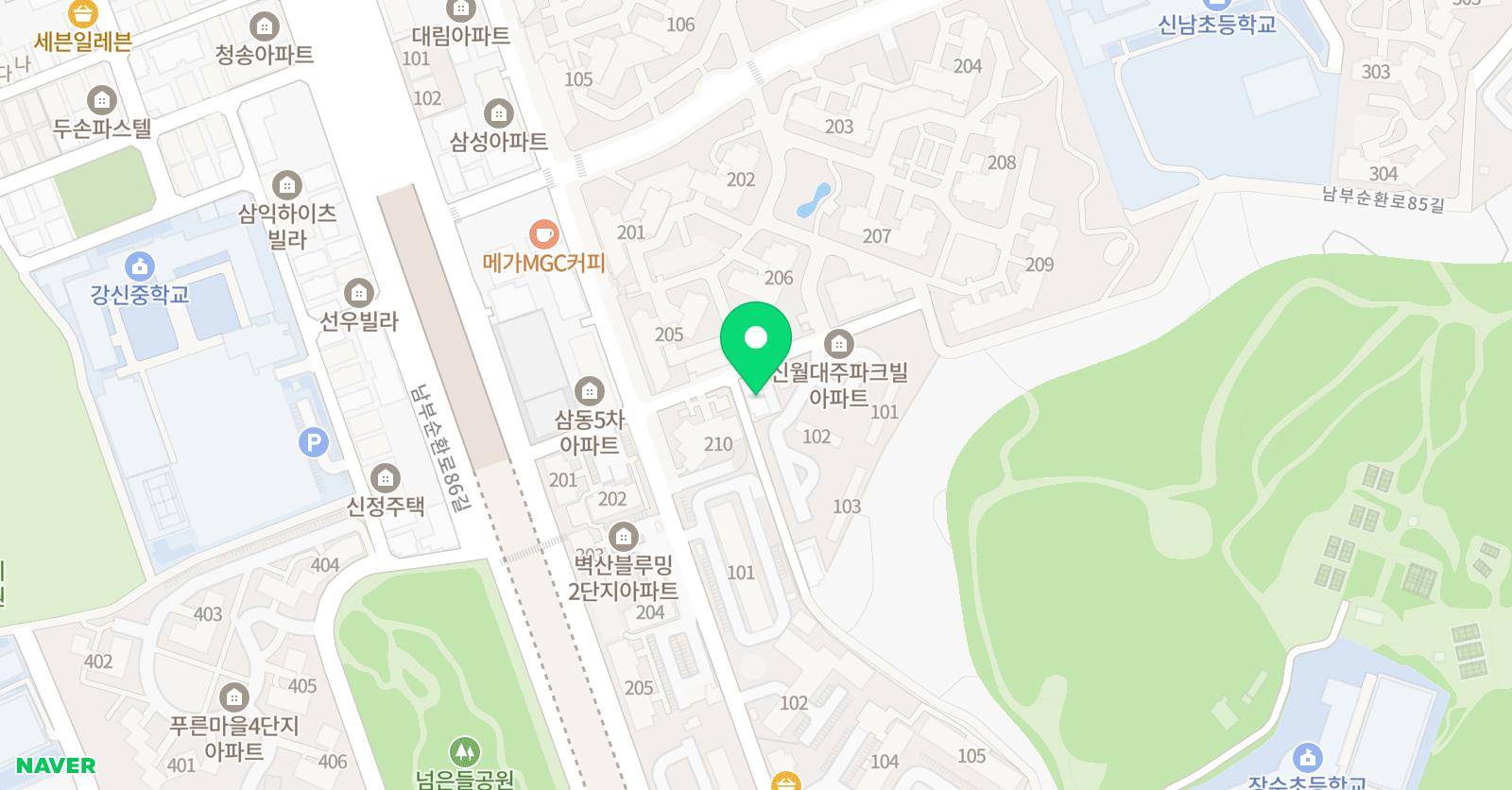 리드인 향기 국어논술 위치