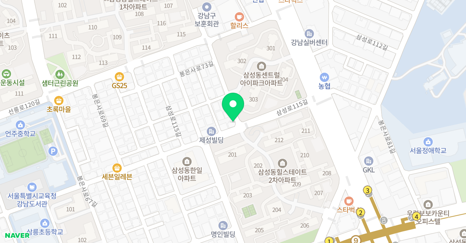 브릿비잉글리시 어학원 위치