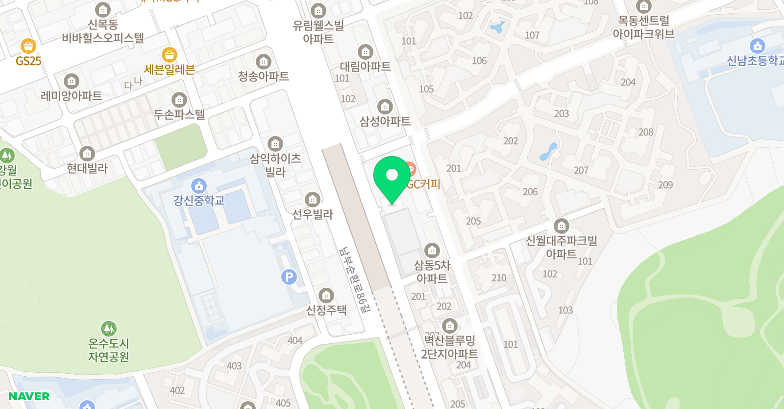 플러스 영어학원 위치