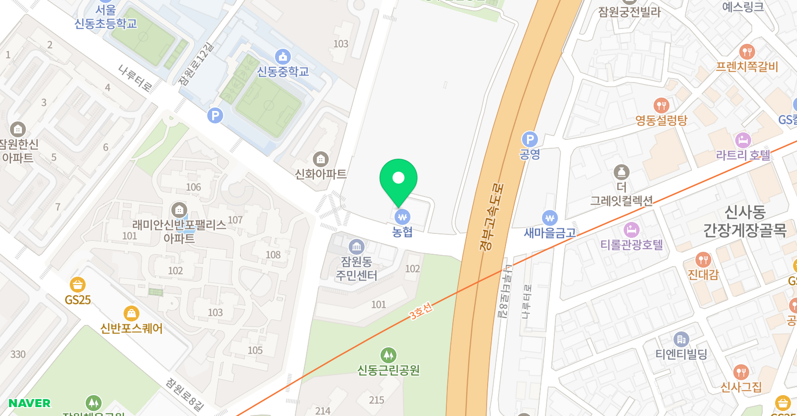 해바라기 미술학원 위치