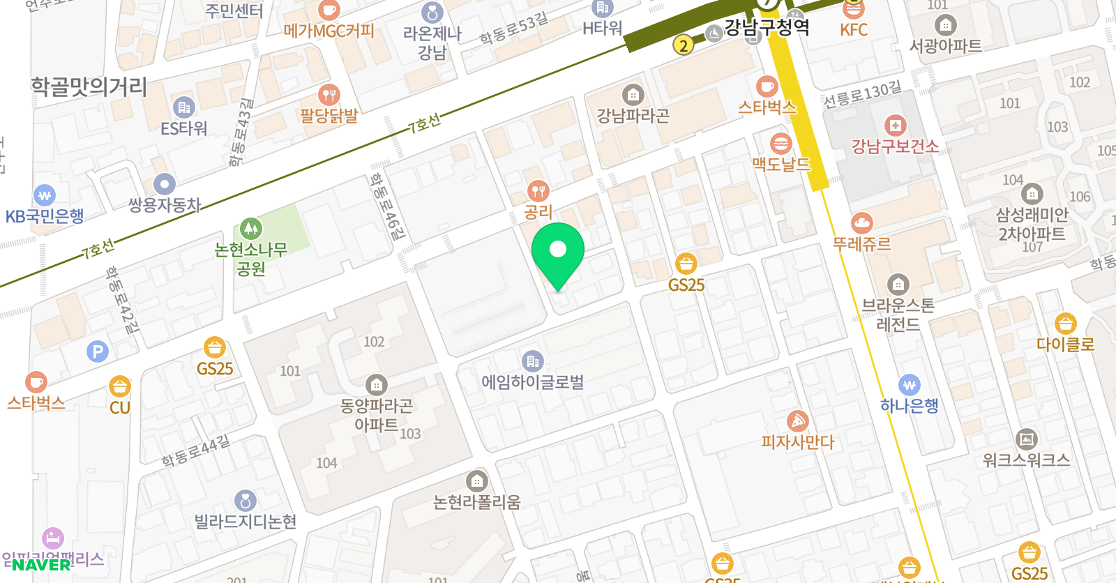 원파이브X박인영수학연구소 위치