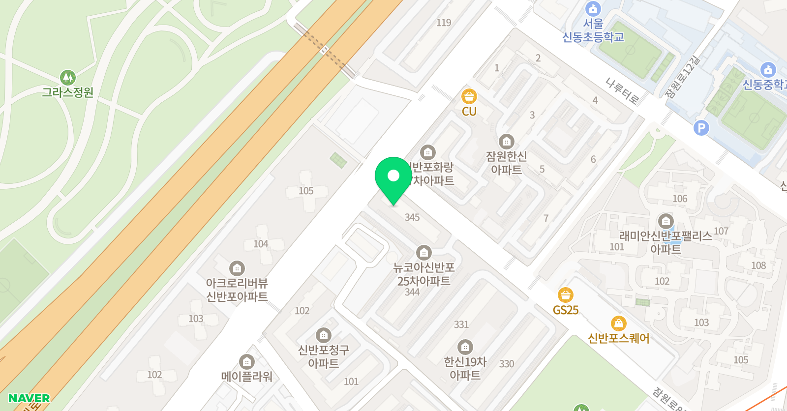 제니스 영어 위치
