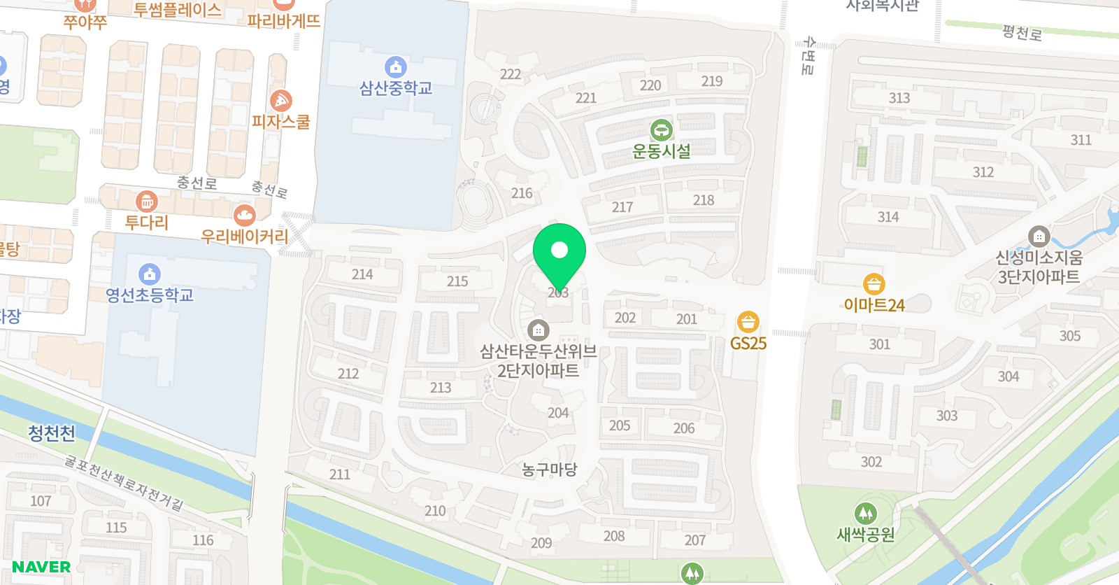 하연 과학 삼산점 위치
