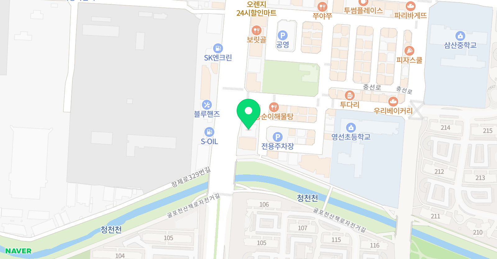 솔레아스풋볼 부평삼산점 위치