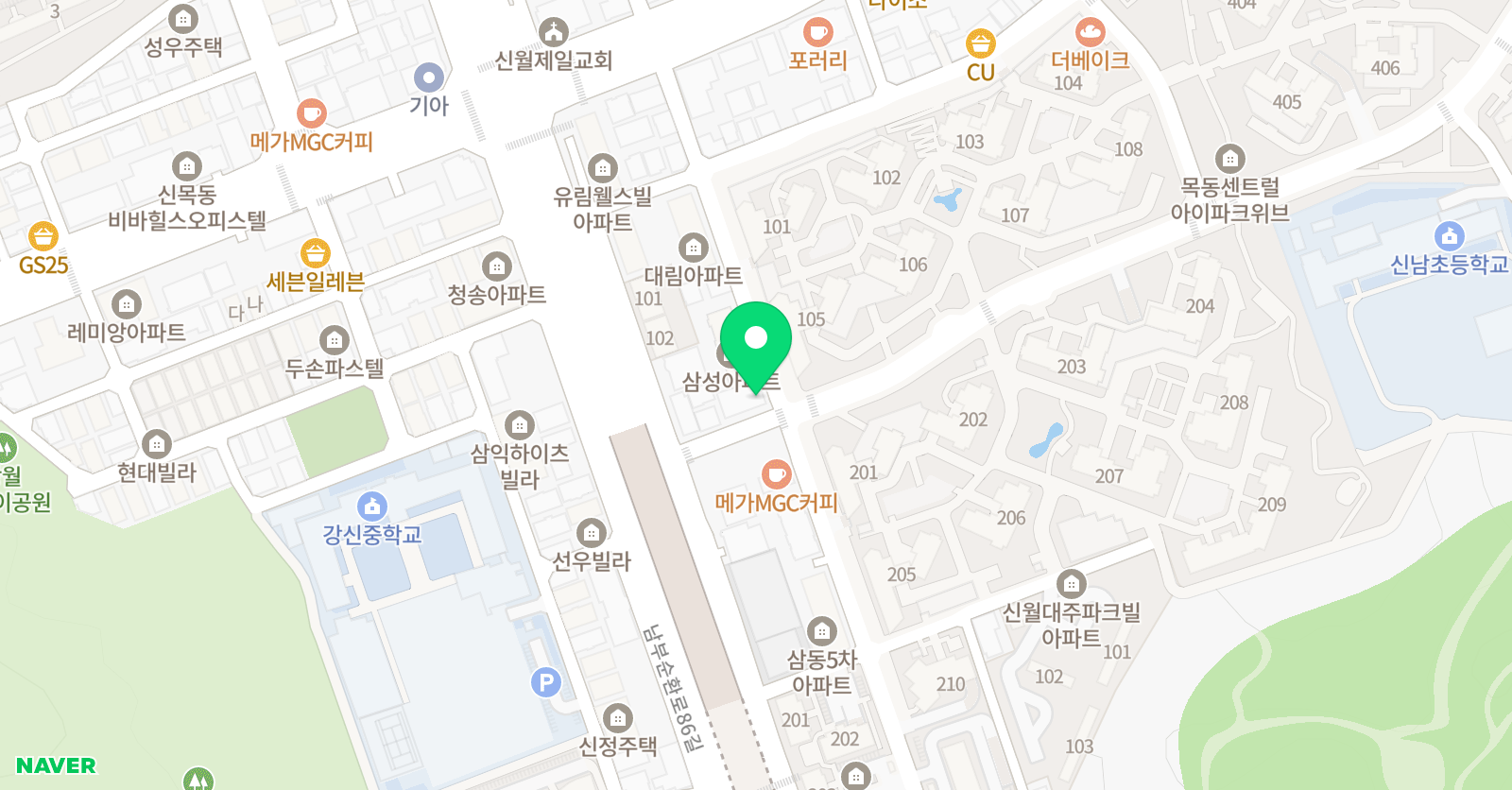 EMS 영수과학원 위치