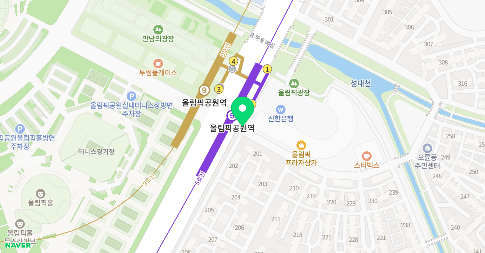플레이팩토 올림픽선수촌아카데미점 위치