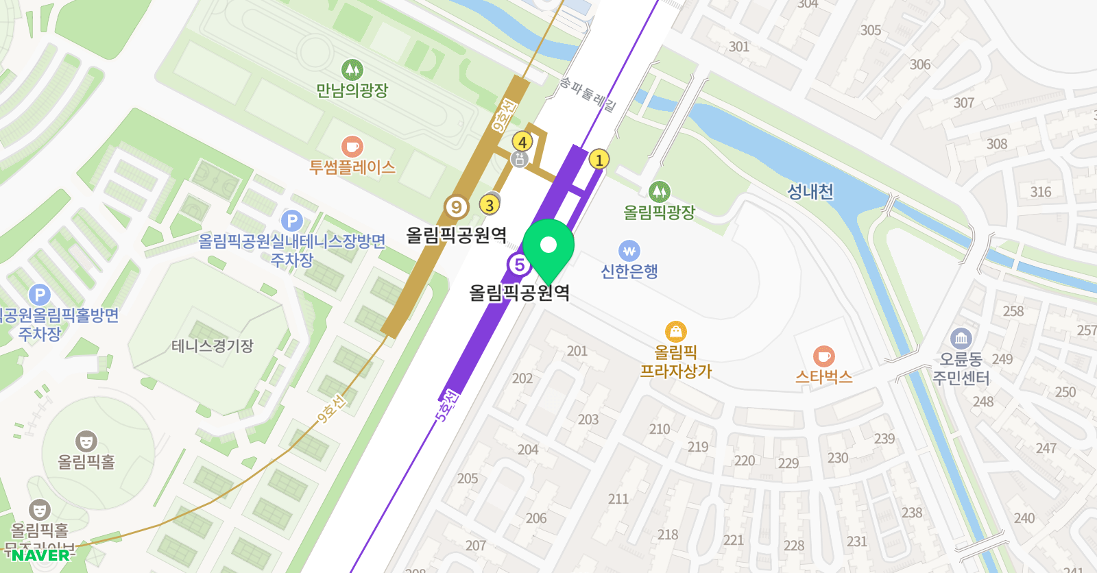 리드101 올림픽선수촌점 위치